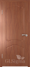 Межкомнатная дверь GLSigma 31 (Лидия), 800*2000, Итальянский орех, ВФД (глухая)
