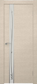 Межкомнатная дверь Маэстро-Р, 800*2000, Беленый дуб, Zadoor, (Зеркало с рисунком)
