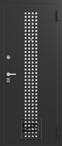 Стальная дверь, Z-5 Италия, черный шелк-венге шелк, 960*2050 (Пр), в комплекте с замком, Зевс