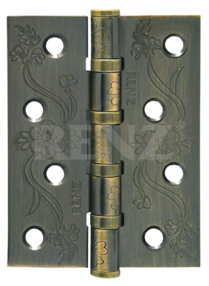 Петля, DECOR FL 100*75*2,5 4BB, бронза античная, RENZ, AB