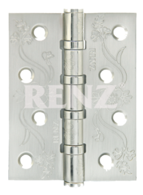 Петля, DECOR FL 100*75*2,5 4BB, матовый никель, RENZ, SN