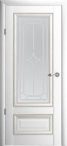 Межкомнатная дверь Версаль-1, 800*2000, Белый, Albero, (стекло матовое галерея)