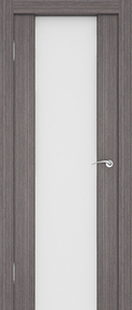 Межкомнатная дверь 3/3, 800*2000, Седой дуб, Ладора, (стекло белый триплекс)
