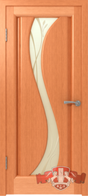 Межкомнатная дверь 6ДО6, 700*2000 Правая, Анегри, ВФД, (стекло матированное с фьюзингом)
