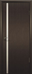 Межкомнатная дверь Рондо-Триплекс, 900*2000, Венге, ВФД, (стекло белый триплекс)