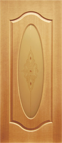 Межкомнатная дверь Орбита, 700*2000, Светлый дуб, Маркеев, (стекло матовое ромб)
