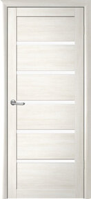 Межкомнатная дверь Вена, 800*2000, Белый кипарис, Albero, (стекло белое)