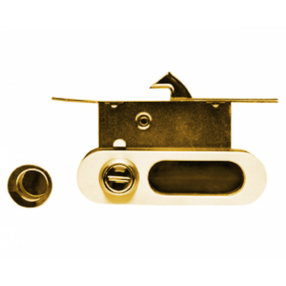 Ручки для раздвижной двери, A-K 01/02-V2II защелка, фиксатор, матовое золото, ARCHIE, S.GOLD