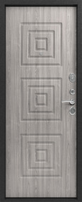 Стальная дверь, Z-4, серебро-серое дерево, 860*2050 (Л), new, в комплекте с замком, Зевс