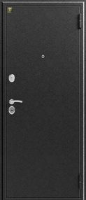 Стальная дверь, Z-4, серебро-серое дерево, 860*2050 (Пр), new, в комплекте с замком, Зевс