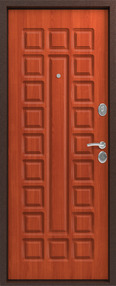 Входная дверь S-2, медь-итальянский орех, 860*2050 (Л), new, в комплекте с замком, Сибирь