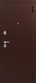 Входная дверь S-2, медь-миланский орех, 860*2050 (Л), new, в комплекте с замком, Сибирь