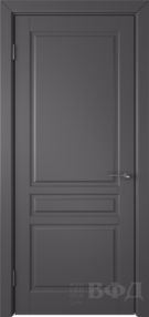 Межкомнатная дверь Стокгольм, 700*2000, Эмаль графит, ВФД (глухая)