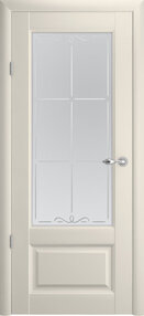 Межкомнатная дверь Эрмитаж-2, 700*2050, Ваниль, Albero, (стекло матовое галерея)