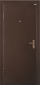 Входная дверь Профи, медь-медь, 860*2050 (Пр), в комплекте с замком, Промет