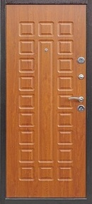 Стальная дверь, Йошкар NEW, медь-золотистый дуб, 960*2050 (Л), в комплекте с замком, Ferroni