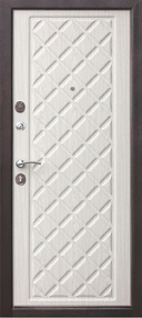 Входная дверь Kamelot, винорит-беленый дуб, 860*2050 (Л), в комплекте с замком