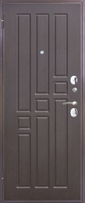 Стальная дверь, Гарда 8мм, медь-венге, 860*2050 (Л), в комплекте с замком, Ferroni