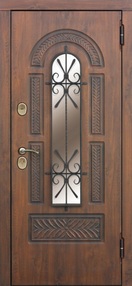 Входная дверь Vikont, винорит-сосна белая, 860*2050 (Л), в комплекте с замком