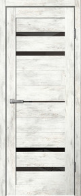 Межкомнатная дверь В3, 900*2000, Ель альпийская, ЗПК, (стекло черное)