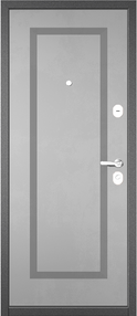 Стальная дверь, TRUST ECO 189/189, бетон темный-бетон серый, 860*2050 (Пр), в комплекте с замком, Мастино