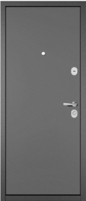 Стальная дверь, TRUST ECO, букле антрацит-букле антрацит, 960*2050 (Л), в комплекте с замком, Мастино (Бульдорс)