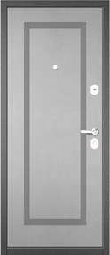 Стальная дверь, ТРАСТ ЭКО 189/189, бетон темный-бетон серый, 860*2050 (Л), в ком-те с замком, Мастино