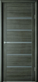 Межкомнатная дверь Вена, 800*2000, Кедр серый, Albero, (стекло графит)