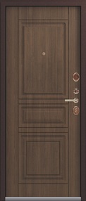 Стальная дверь, Эталон Т-4, медь-миндаль, 860*2050 (Л), терморазрыв, в комплекте с замком, Эталон