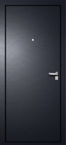 Стальная дверь, Элит Строй Металл, серебро-серебро, 860*2050 (Пр), в комплекте с замком, MEGI DOORS