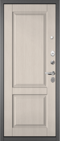 Стальная дверь, TRUST MASS 1, букле графит-ларче бьянко, 860*2050 (Пр), в комплекте с замком, Мастино (Бульдорс)