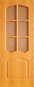 Межкомнатная дверь Азалия, 800*2000, Миланский орех, ДвериСити, (стекло Ниагара)