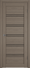 Межкомнатная дверь Atum PRO X28, 800*2000, Brun oak, ВФД, (Black Gloss)