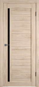 Межкомнатная дверь Atum X9, 700*2000, Sand Vellum, ВФД, (Black Gloss)