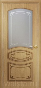 Межкомнатная дверь Версаль-1, 700*2000, Дуб, Walsta, (стекло художественное)