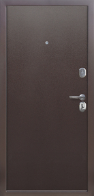 Стальная дверь, Гарда mini, медь-медь, 860*1900 (Л), в комплекте с замком, Ferroni
