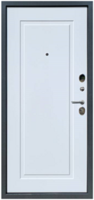 Стальная дверь, YoDoors-2, букле графит-velluto bianco, 860*2050 (Л), в комплекте с замком, Бронекс
