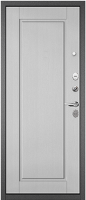 Стальная дверь, TRUST MASS 0, букле антрацит-дуб белый скандинавский, 860*2050 (Пр), в комплекте с замком, Мастино