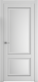 Межкомнатная дверь Афина-2, 800*2000, Платина, Albero, (стекло матовое)