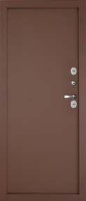 Входная дверь НОРД, медь-медь, 880*2050 (Л), в комплекте с замком, Промет