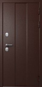 Стальная дверь, Эталон Термо-3М, медь-медь, 860*1900 (Л), терморазрыв, в комплекте с замком, Эталон