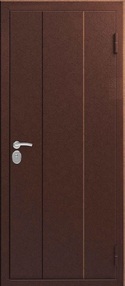 Стальная дверь, Эталон Термо-5М 1 замок, медь-медь, 860*1900 (Пр), терморазрыв, в комплекте с замком, Эталон