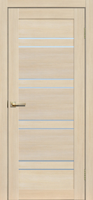 Межкомнатная дверь L11, 600*2000, Ясень , FLYDOORS, (стекло матовое)