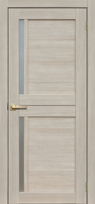 Межкомнатная дверь L22, 600*2000, Ясень, FLYDOORS, (стекло матовое)