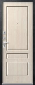 Стальная дверь, C-101, черный муар-седой дуб, 960*2050 (Л), в ком-те с замком, Центурион