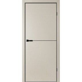 Межкомнатная дверь TR05, 700*2000, Айриш, FLYDOORS (глухая), кромка АЛ черный