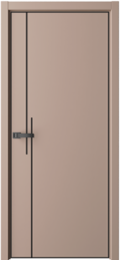 Межкомнатная дверь Контур-3, 400*2000, Монте, Albero (глухая), черная композитная кромка