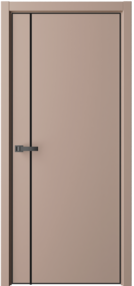 Межкомнатная дверь Контур-2, 600*2000, Монте, Albero (глухая), черная композитная кромка