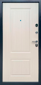 Стальная дверь, Модель 7, антик коричневый-светлый дуб, 860*2050 (Пр), в комплекте с замком