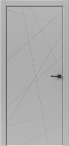 Межкомнатная дверь Геометрия, 600*2000, Лофт светлый, ДВЕРНЫЕ РЕШЕНИЯ (глухая), серая ABS кромка